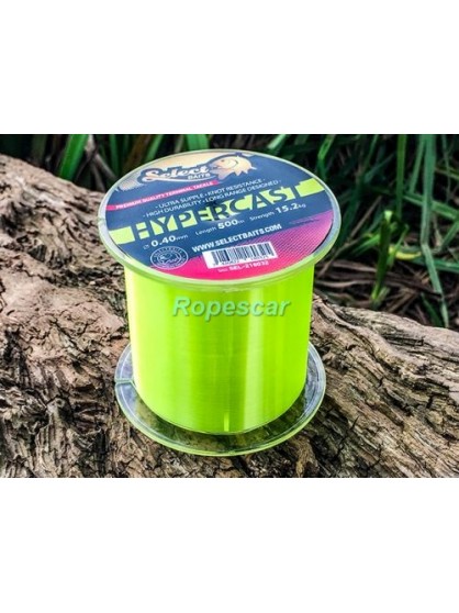 Monofilament HyperCast Neon Yellow 500M - Select Baits